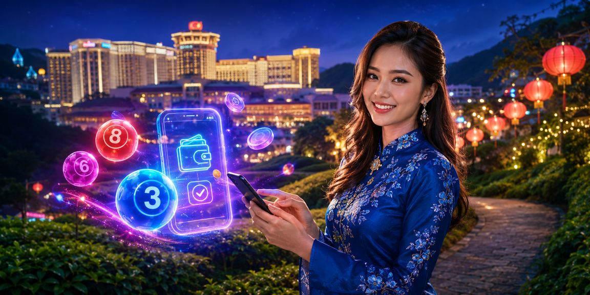 Lottery draw atmosphere at Genting Highlands with traditional baju kurung attire